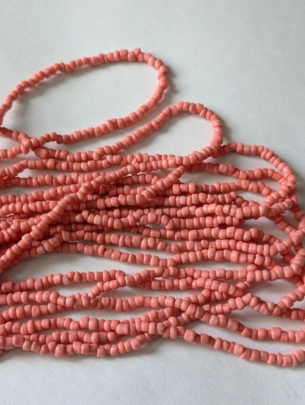 NWT Coral Colored Seed Beads